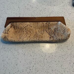 Tan and Brown Clutch